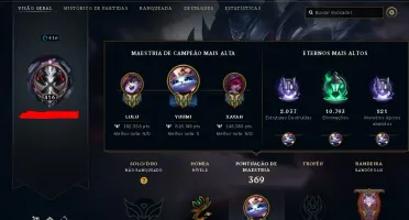 MAIN SUP + 179 SKINS TOTAL / LVL 416 / UNRAKED / UNICO DONO