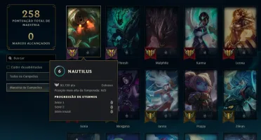 Conta League of Legends Full Acesso - 105 Champs e 95 Skins