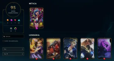Conta League of Legends Full Acesso - 105 Champs e 95 Skins