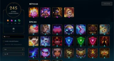 Conta league of legends plat 4 326 skins