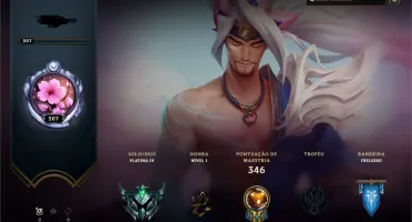 Conta league of legends plat 4 326 skins