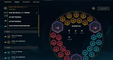 Conta Ouro - Sem Restrição - 4 pag de runas - Varias Skins