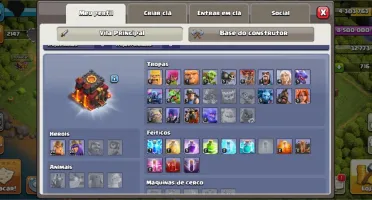 Conta clash of clans cv10 semi full