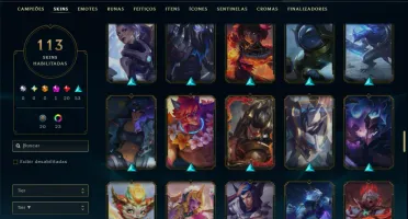 Prata 3 com 140 Champs e 113 Skins ( JG / MID / TOP )