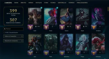 Prata 3 com 140 Champs e 113 Skins ( JG / MID / TOP )