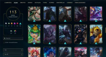 Prata 3 com 140 Champs e 113 Skins ( JG / MID / TOP )