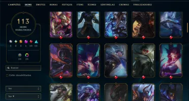 Prata 3 com 140 Champs e 113 Skins ( JG / MID / TOP )
