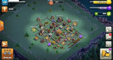 CONTA DE CLASH OF CLANS CV 10 E VILA DO CONSTRUTOR CV 7