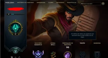 Conta lol diamante