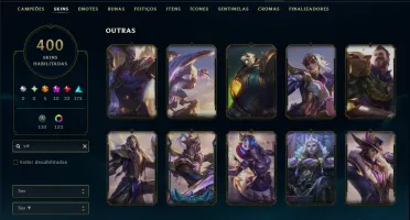 Unranked com TODOS os Champs e 400 Skins +8 Prestigios