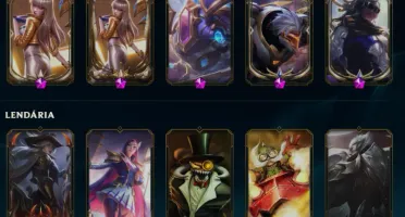 Conta no lol, 413 skins, ultimates lendarias e miticas