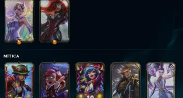 Conta no lol, 413 skins, ultimates lendarias e miticas