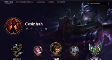 Conta platina 4 com 40 campeões e skins