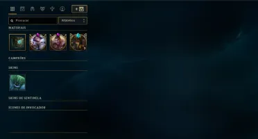 Conta platina 4 com 40 campeões e skins