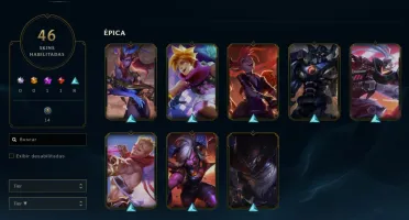 Conta League of Legends Full Acesso - 58 Champs e 46 Skins