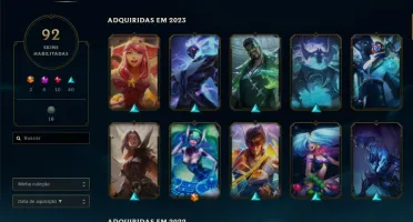 Conta Lol Com 92 Skins