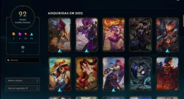 Conta Lol Com 92 Skins
