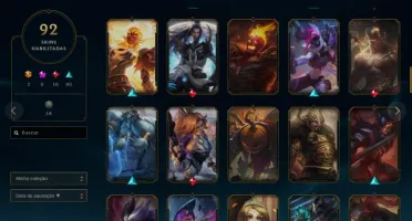 Conta Lol Com 92 Skins