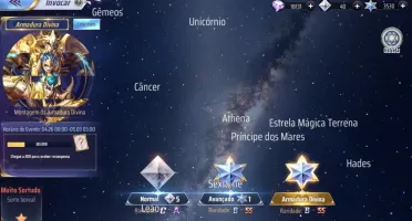 Saint seiya Awakening com mais de 3500 Gemas Avançadas