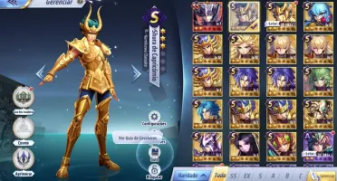 Saint seiya Awakening com mais de 3500 Gemas Avançadas