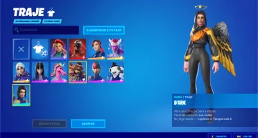 Conta Fornite skin lenda dos jogos