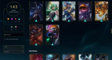 Conta de lol full skins lindas