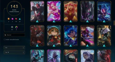 Conta de lol full skins lindas