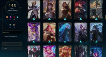 Conta de lol full skins lindas