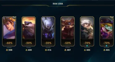 conta lol 28 skins 5 báus pra abrir gold 4 md10 1/3