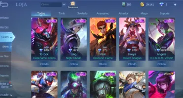 Conta mobile legends Brabaa