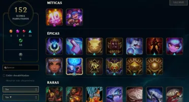 Conta League of Legends - 108 Skins