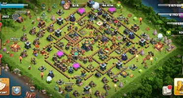 CLASH OF CLANS, CV 14 muros full - para vender logo