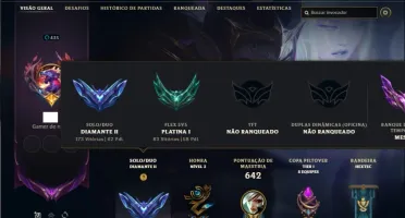 Conta Diamante 2 com TODOS os champs e 275 Skins
