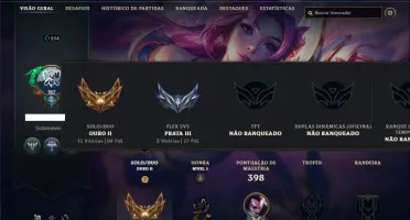 Conta ouro 2 com 110 Champs e 63 Skins