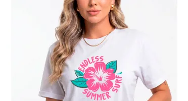 Camiseta Feminina Estampa Digital Variadas Malha Poliéster