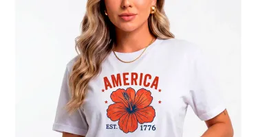 Camiseta Feminina Estampa Digital Variadas Malha Poliéster
