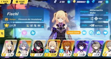 Honkai Impact Lv 71 Palatinus Equinox,Asuka,Hos