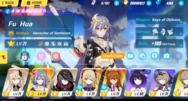 Honkai Impact Lv 71 Palatinus Equinox,Asuka,Hos