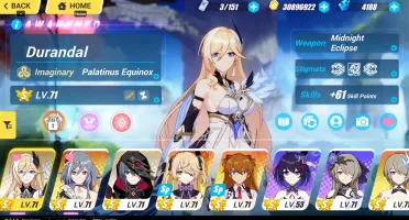 Honkai Impact Lv 71 Palatinus Equinox,Asuka,Hos