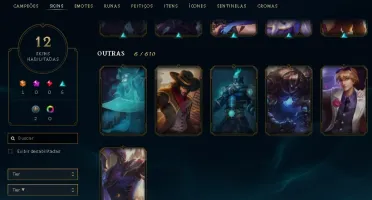 CONTA DE LOL NV 71, UNRANKED, 12 SKINS, 1 ULTIMATE