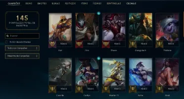 CONTA DE LOL NV 71, UNRANKED, 12 SKINS, 1 ULTIMATE