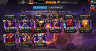 Conta Marvel torneio de campeões