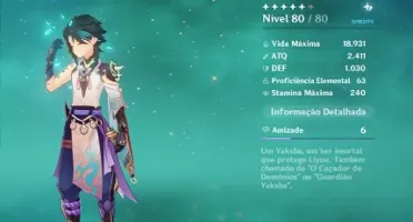 Conta Genshin XIAO + ARMA, ALBEDO E A 10 ORAÇÕES DE UM 5