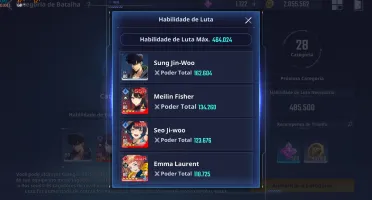 Conta solo leveling arise top 11 Servidor