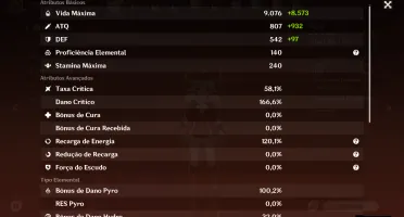 Conta Genshin, faz bastante coisa, porem esta abandonada.