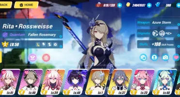conta honkai impact com Asuka + lance of longinus(evangelion