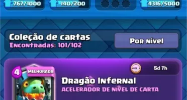 CONTA CLASH ROYALE ARENA LENDÁRIA