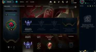 Conta LOL - Diamante IV, 59% de WR