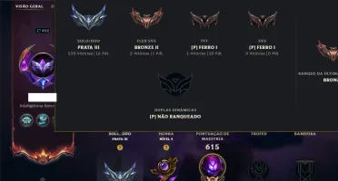 Prata 3 com TODOS os Champs e 211 Skins (Mais de 500 Jogos)