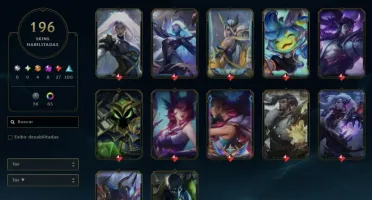 CONTA LOL mmr platina quase todas skins lux, neeko e yuumi